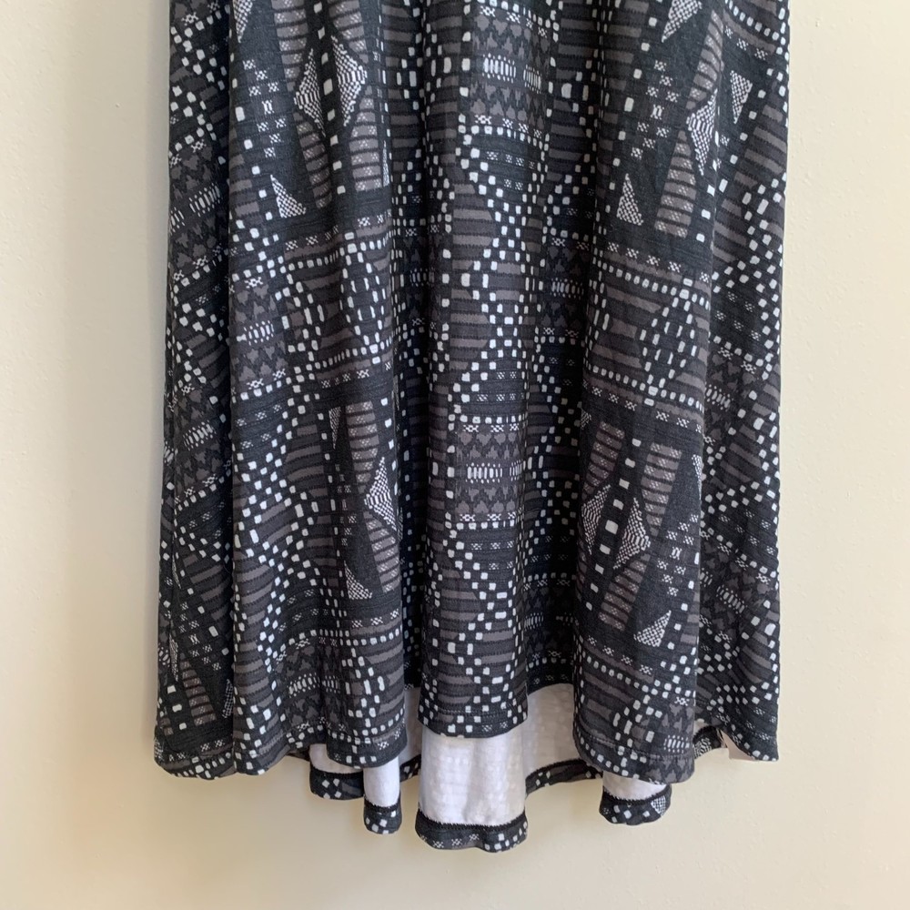 Black Patterned Racerback Dress - Picture 3 of 10